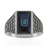 Anello in argento con Conchiglia Abalone (Annette classic)