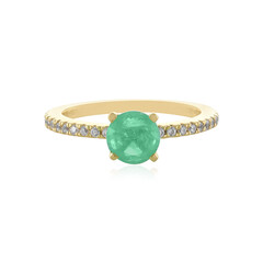 Anello in argento con Smeraldo Russo