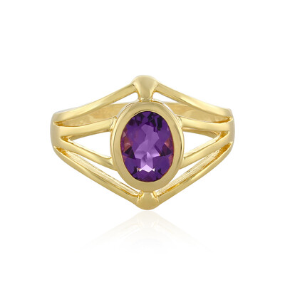Anello in argento con Ametista Siberiana