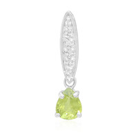 Ciondolo in argento con Zaffiro Verde