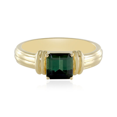 Anello in argento con Tormalina Verde di Benedito(Adela Silber)