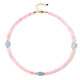 Collana in argento con Quarzo Rosa