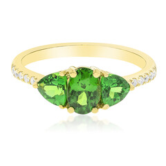 Anello in oro con Tsavorite AAA (CIRARI)