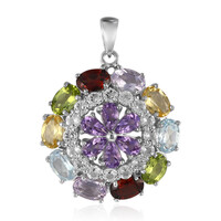 Ciondolo in argento con Ametista Rose de France