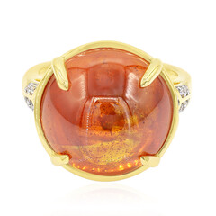 Anello in oro con Sfalerite