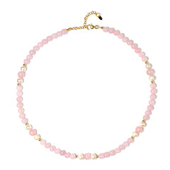 Collana in argento con Quarzo Rosa