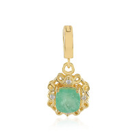Ciondolo in argento con Smeraldo Russo