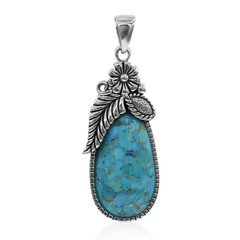 Ciondolo in argento con Turchese Kingman Mohave Blu (Art of Nature)