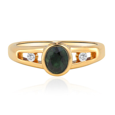 Anello in oro con Zaffiro Petrolio del Queensland (Mark Tremonti)