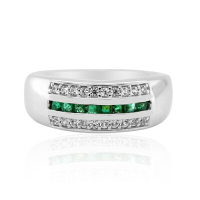 Anello in argento con Smeraldo Zambia