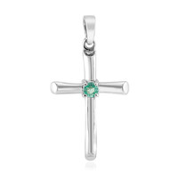 Ciondolo in argento con Smeraldo Russo