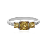Anello in argento con Zircone Giallo