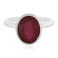 Anello in argento con Rubino del Madagascar