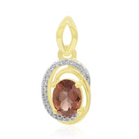 Ciondolo in oro con Apatite Rossa