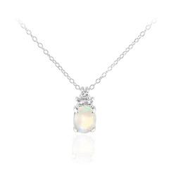 Collana in argento con Opale di Welo