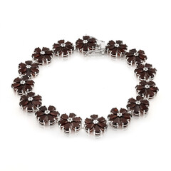 Bracciale in argento con Granato