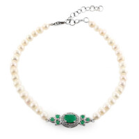 Bracciale in argento con Smeraldo Socoto