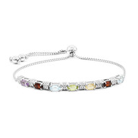 Bracciale in argento con Topazio Blu Cielo