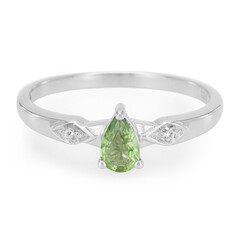 Anello in argento con Tormalina Cromo