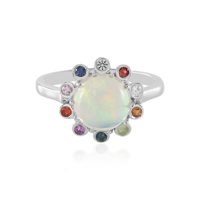 Anello in argento con Opale di Welo (Adela Silber)
