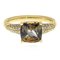 Anello in oro con Tanzanite (non riscaldata)