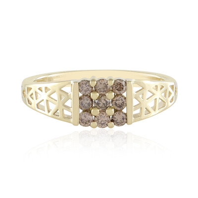 Anello in oro con Diamante Champagne I2 (Ornaments by de Melo)