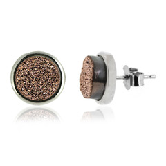 Orecchini in argento con Agata Glitter Ramata