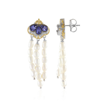 Orecchini in argento con Tanzanite (Gems en Vogue)