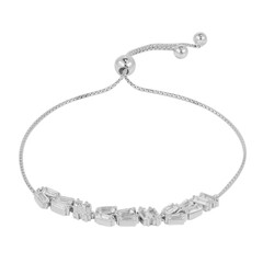 Bracciale in argento con Topazio Bianco