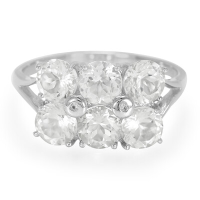 Anello in argento con Goshenite