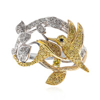 Anello in oro con Diamante Giallo SI2 (CIRARI)