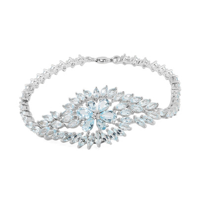 Bracciale in argento con Topazio Blu Cielo