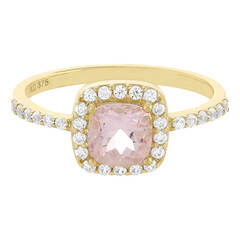 Anello in oro con Morganite