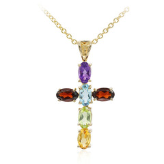 Collana in argento con Granato Mozambico