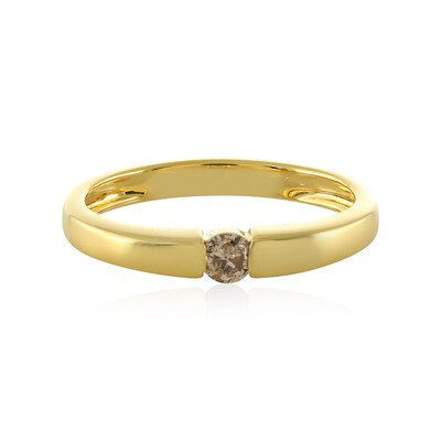 Anello in argento con Diamante Champagne I4