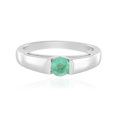 Anello in argento con Smeraldo Colombiano