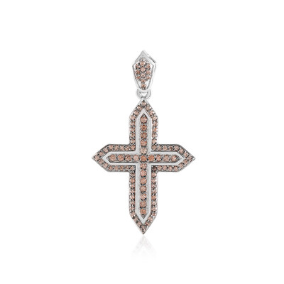 Ciondolo in argento con Zircone Cognac