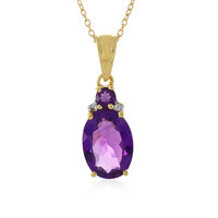 Collana in argento con Ametista Zambiana
