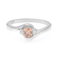 Anello in argento con Zaffiro Padparadscha
