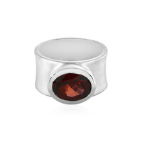 Anello in argento con Granato Mozambico