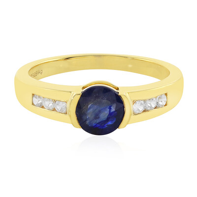 Anello in argento con Zaffiro Blu del Madagascar