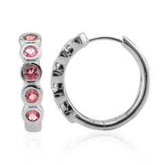 Orecchini in argento con Tormalina Rosa Brasiliana (Pallanova)