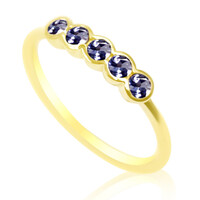 Anello in oro con Tanzanite
