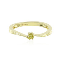 Anello in oro con Diamante Giallo I4