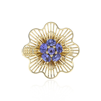 Anello in oro con Tanzanite AAA (Ornaments by de Melo)