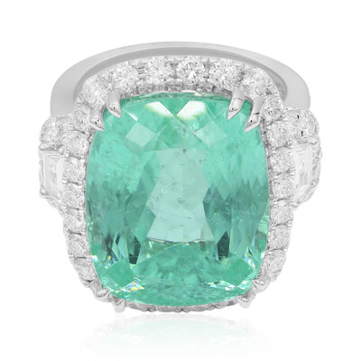 Anello in oro con Tormalina Paraíba (CIRARI)