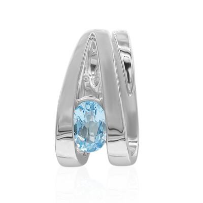 Ciondolo in argento con Topazio Blu Svizzero (TPC)