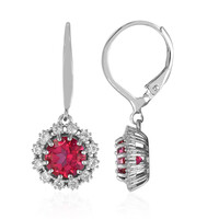 Orecchini in argento con Topazio Rosa