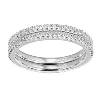 Anello in argento con Topazio Bianco