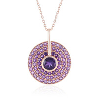 Collana in argento con Ametista (KM by Juwelo)